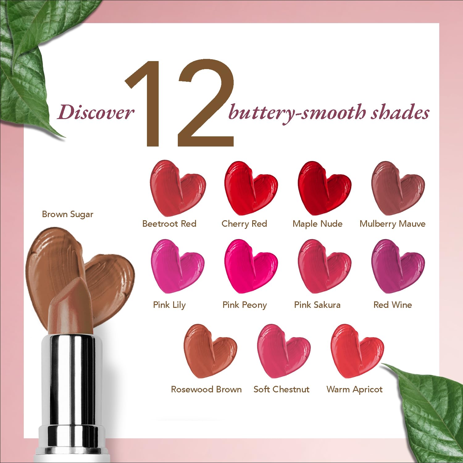 Organic Harvest Moisture Matte Lipstick - Brown Sugar | Langanhaltender brauner, cremiger matter Lippenstift | feuchtigkeitsspendende Formel | zertifiziertes Bio-Make-up | tierversuchsfrei & vegan, 4