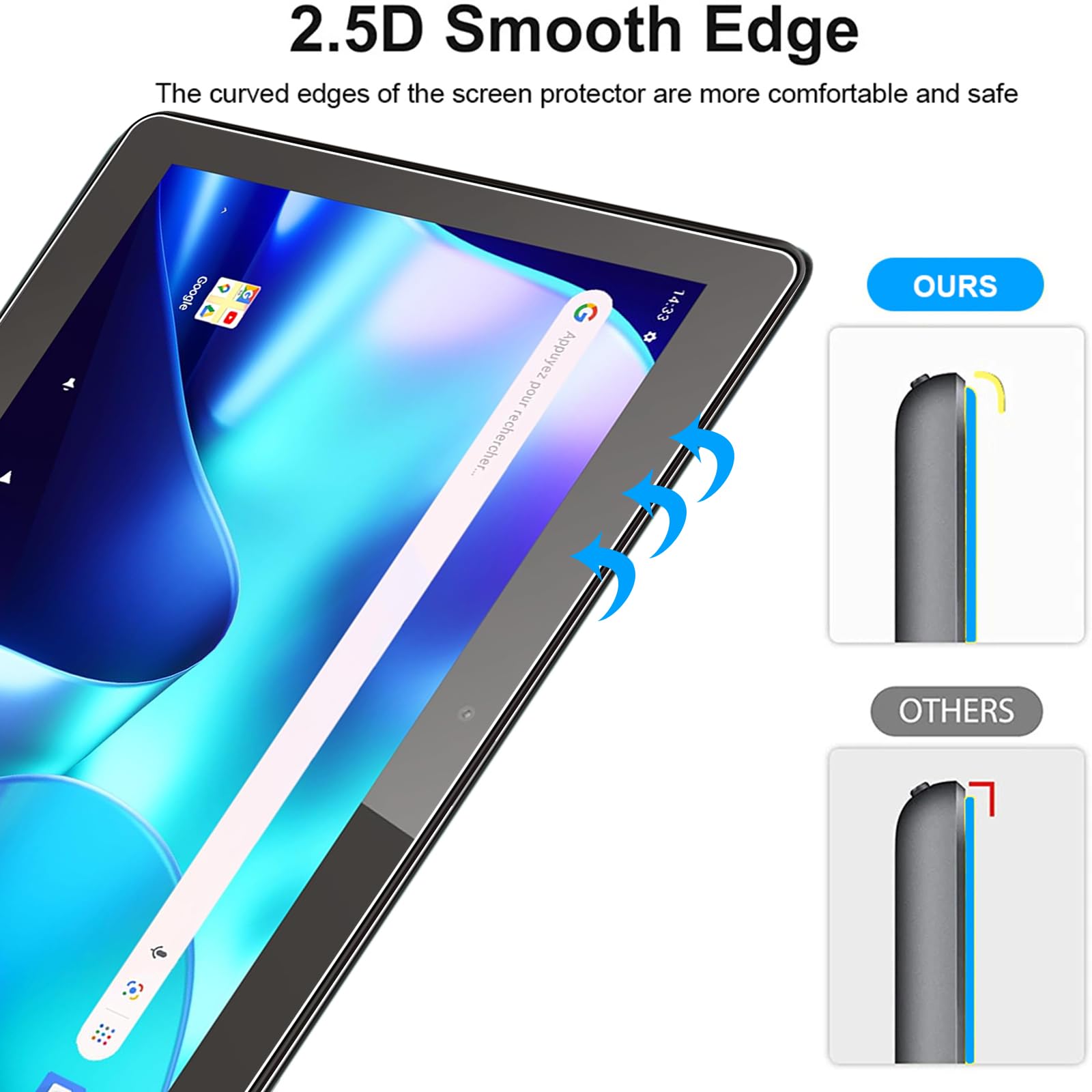 Verre Trempé Karylax [R01] Pour Tablette Logicom Tab 134 10,1 Pouces Transparent