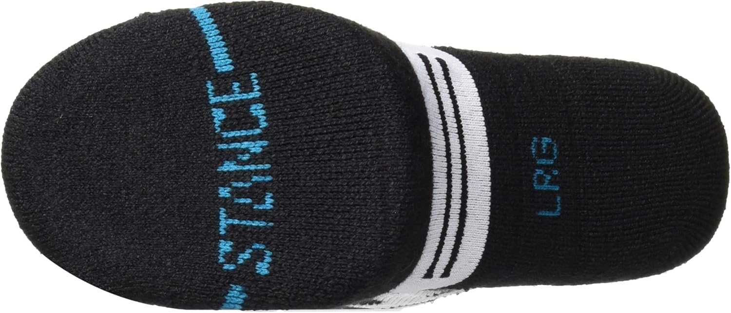 Stance Kids Fully Charged Snow Socks (Black, Large (Kids 3-5.5 / Men 3-5.5 / Women 5-7.5))