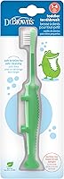 Vista 8 de Cepillo de dientes de Dr. Brown's para bebés y niños pequeños - Cocodrilo, libre de BPA - Edad 1-4 años