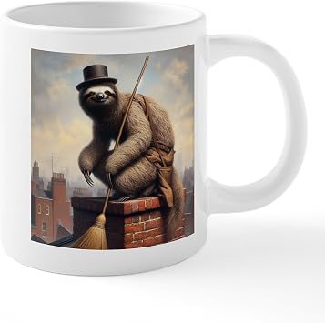 CafePress Sloth Chimney Sweep Mugs 20 oz Ceramic Coffee Mega Mug