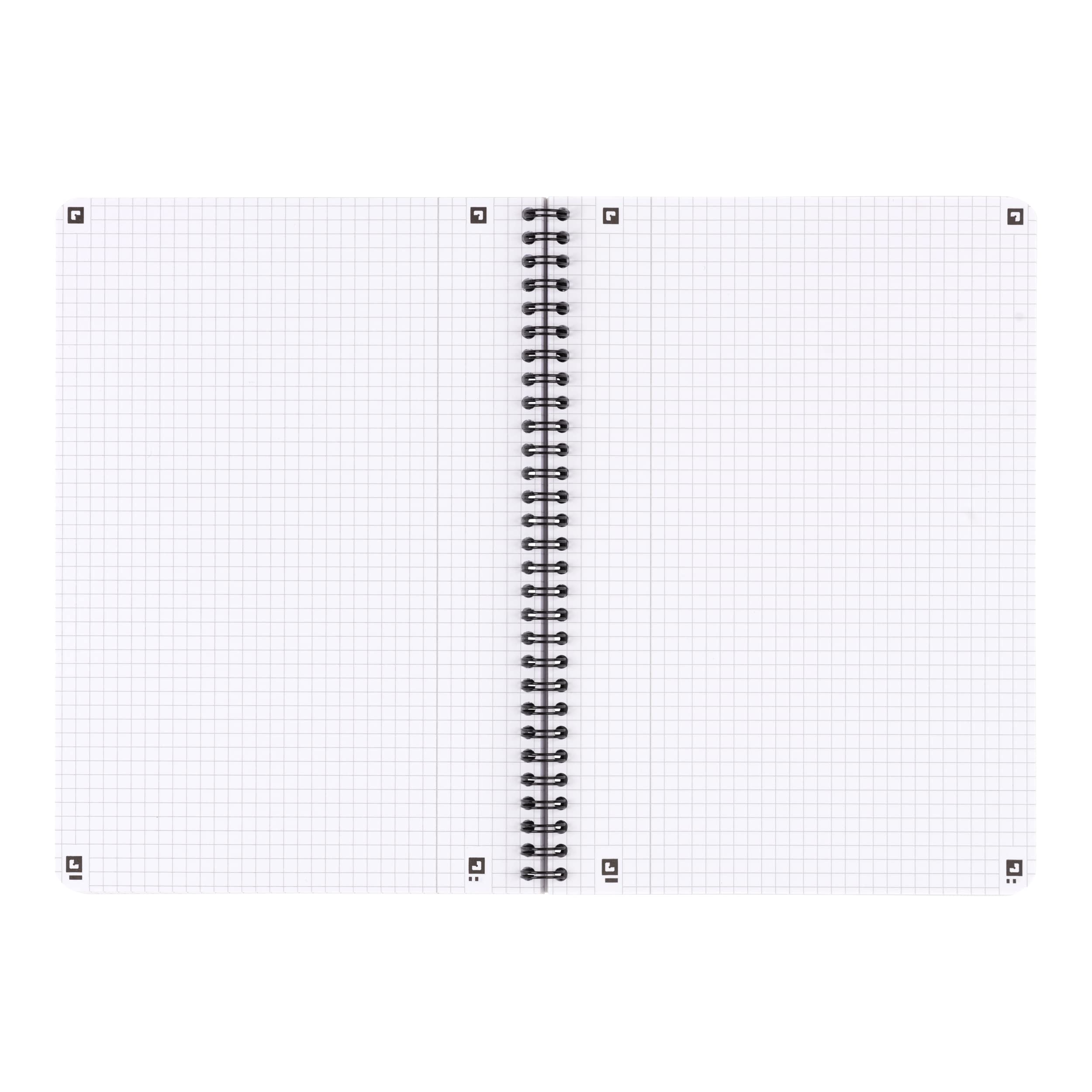 Oxford Touch Collegeblock B5 (17,6x25 cm) kariert mit Rand, 160 Seiten, schwarz, 5 Stück