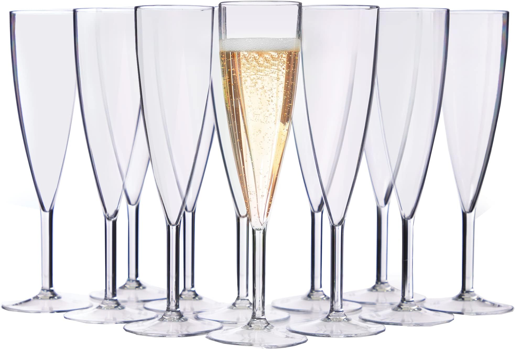 Ikea Svalka Champagne flute Glass, Set of 6 Champagne Glasses
