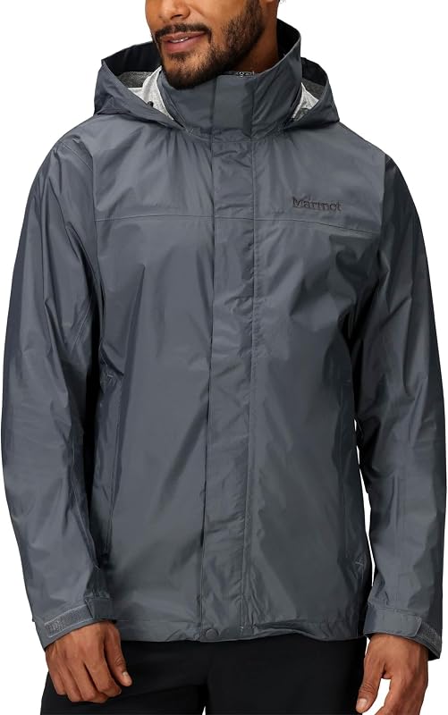MARMOT campera impermeable Precip Eco para hombre: 100 % reciclada, transpirable, ligera y plegable