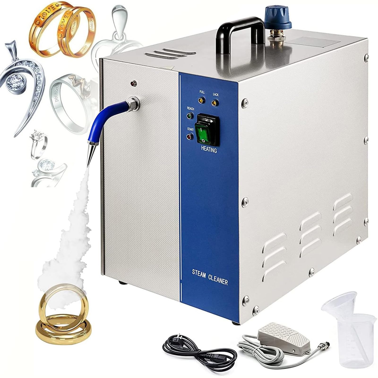 Amazon.com: 2L/4L Jewelry Steam Cleaner Machine, Stainless Steel