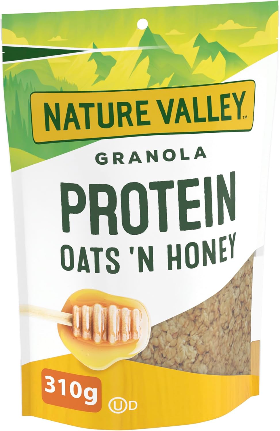 NATURE VALLEY Oats Honey Protein Granola Cereal, Granola Bars, Made with Real Honey, 310 Grams