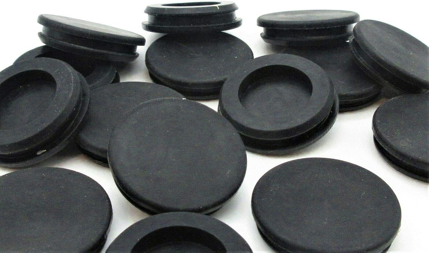 1" Rubber Grommet Without Hole.1 1/4" OD. Blind Panel Plug.Fits 1/8” Thick Panel #TNM12
