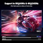 UGREEN 10K 8K HDMI 2.1 câble 48Gbps 6.6FT, Certifié 8K@60Hz 4K@120Hz 144Hz Câble de jeu haute vitesse tressé cordon, eARC HDCP 2.3 Dynamique HDR Compatible pour HDTV/PS5/Xbox/SoundBar/RTX3090/Blu-ray