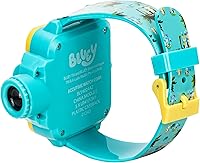 Vista 8 de Accutime Bluey - Reloj de proyector digital para niños con 6 diapositivas de imagen, correa de personaje ajustable, pantalla LCD digital, botón