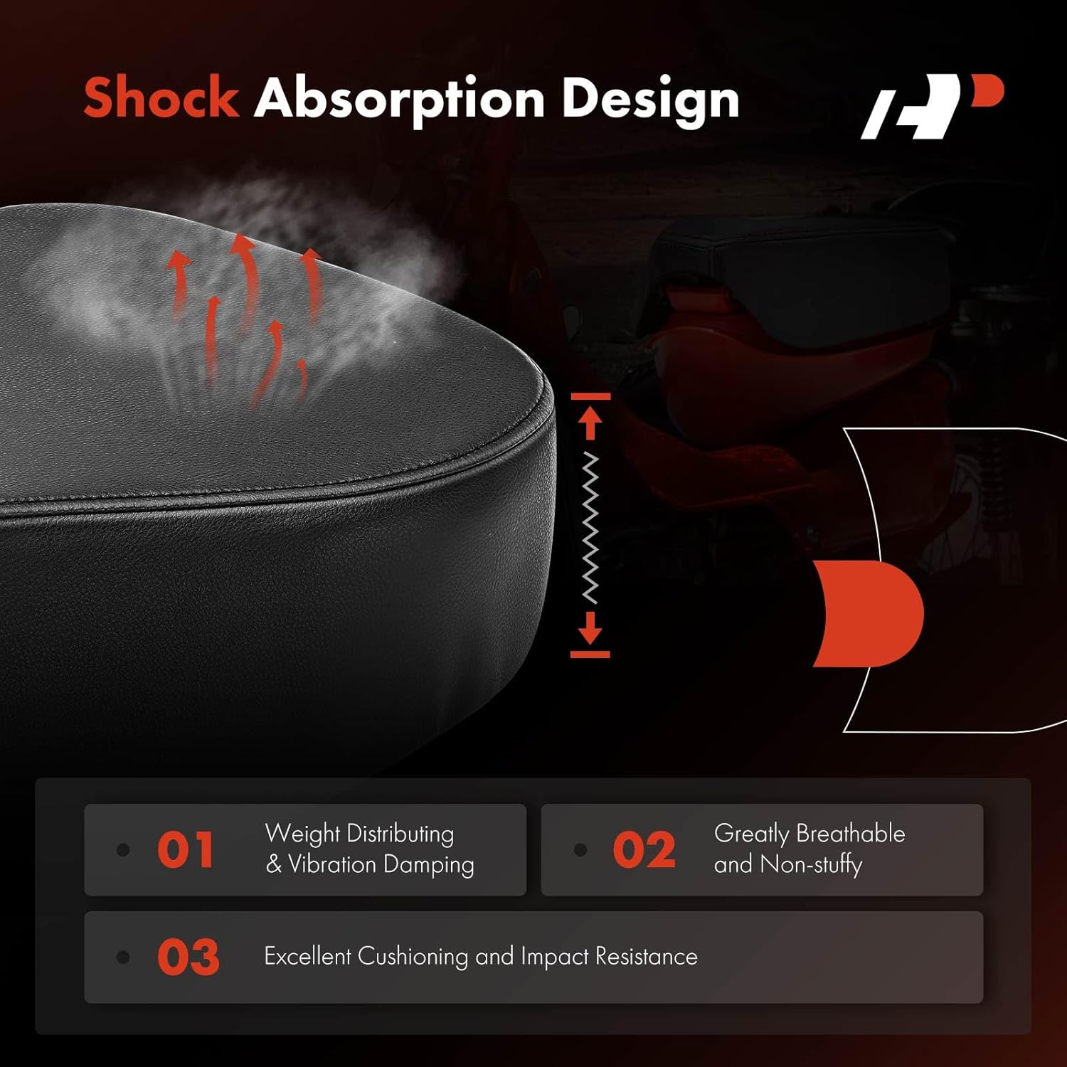 A-Premium Motorcycle Seat Compatible with Honda CT110 1980-1986, CT90 1969-1979 Replace# 77200-102-79, 77200102790