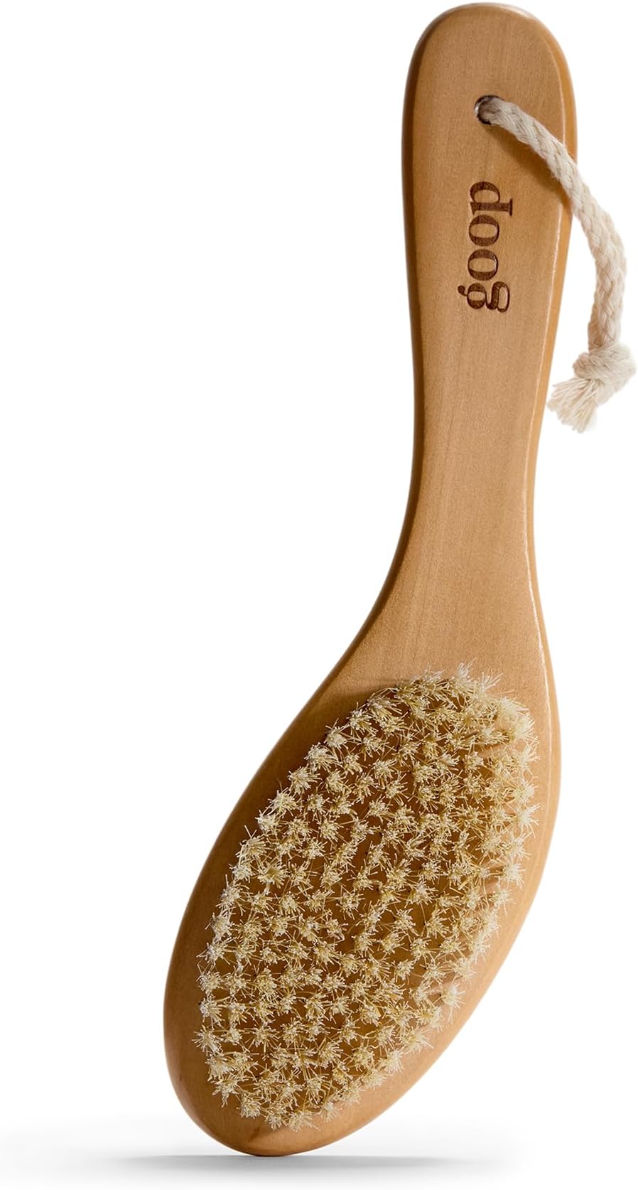 goop Beauty Dry Brush | Exfoliating & Detoxifying for Dry Skin | Wooden Brush with Natural Biodegradable Sisal Fibers | Sweeps Away Dead Skin Cells for Luminous, Smooth Skin | FSC-Certified