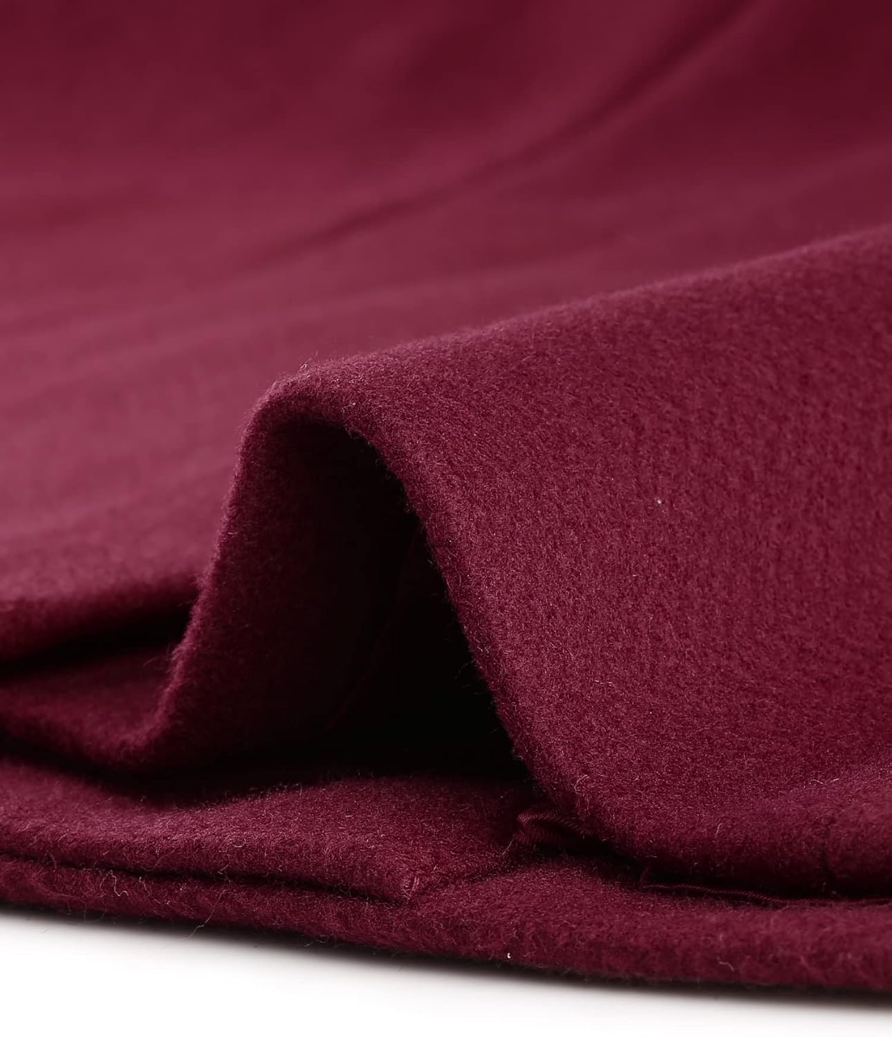 Agnes Orinda Women's Plus Size Long Winter Coats Notch Lapel Double Breasted Pea Trench Coats - Image 7