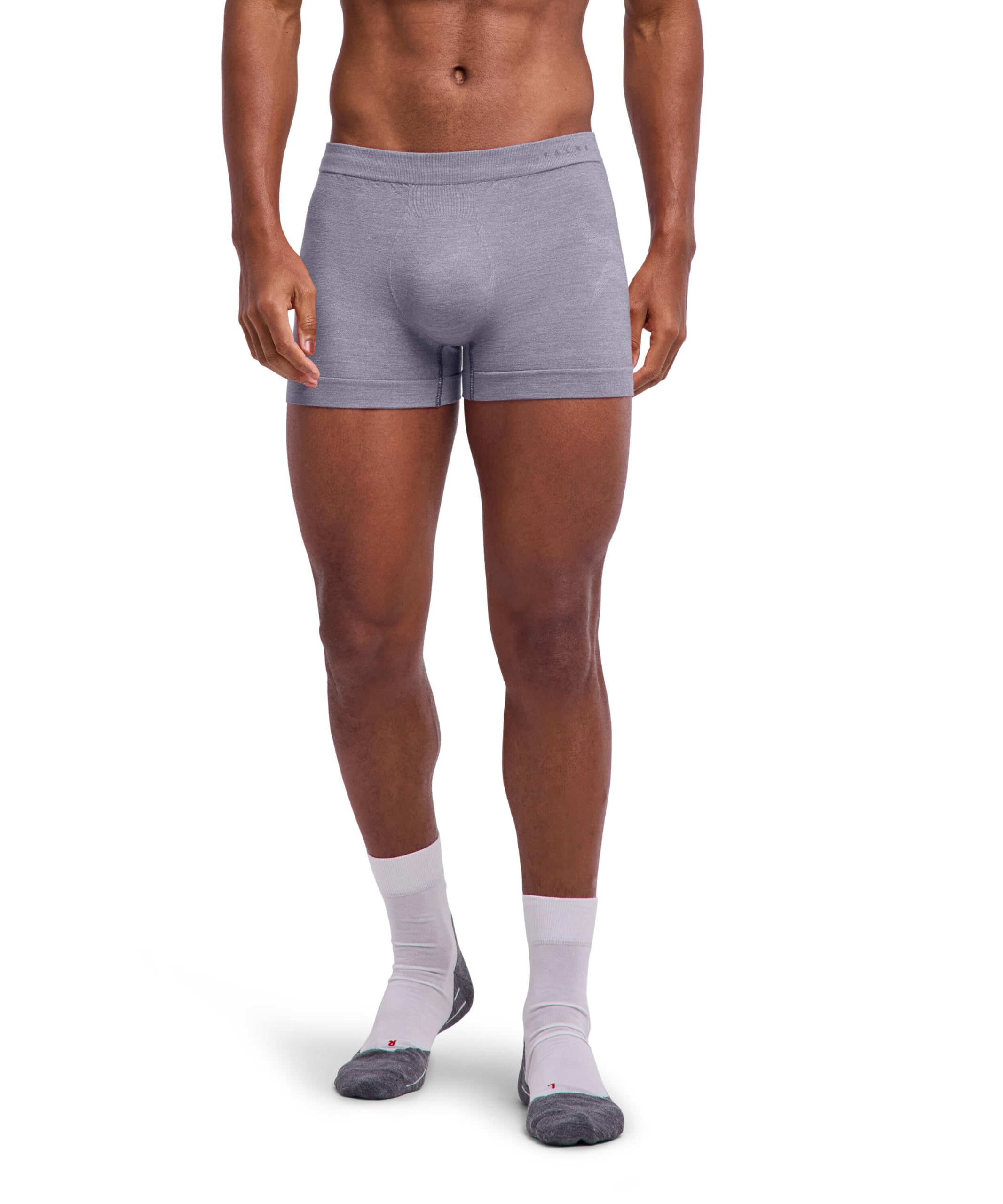 FALKE Mężczyźni Warstwa podstawowa (bielizna) Wool-Tech Light M Bx wełna materiał funkcjonalny regulujące klimat 1 Sztuka, Szary Grey-Heather 3757, L