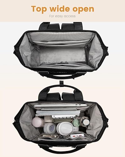 Miniatura 8 de Mochila para laptop para mujer, mochila de viaje para trabajo, escuela, escuela, escuela, negocios, computadora, bolsa de enfermería, bolsa de