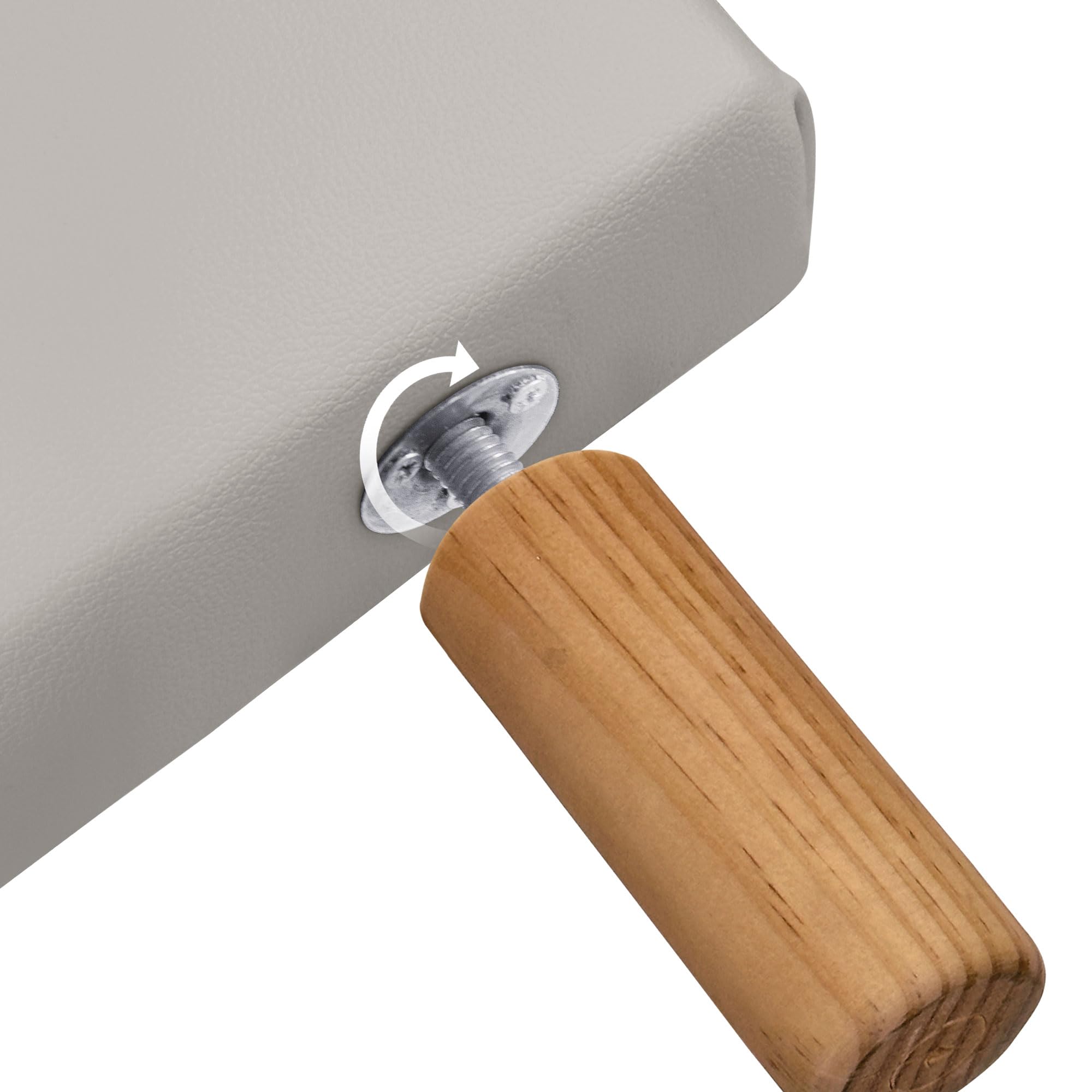 DHOME Testiera in Similpelle o Tessuto Aqualine Liscia Fino a Terra Testiere Testata Imbottita Letto (145x120cm (135/140), Similpelle Bianco Avorio)