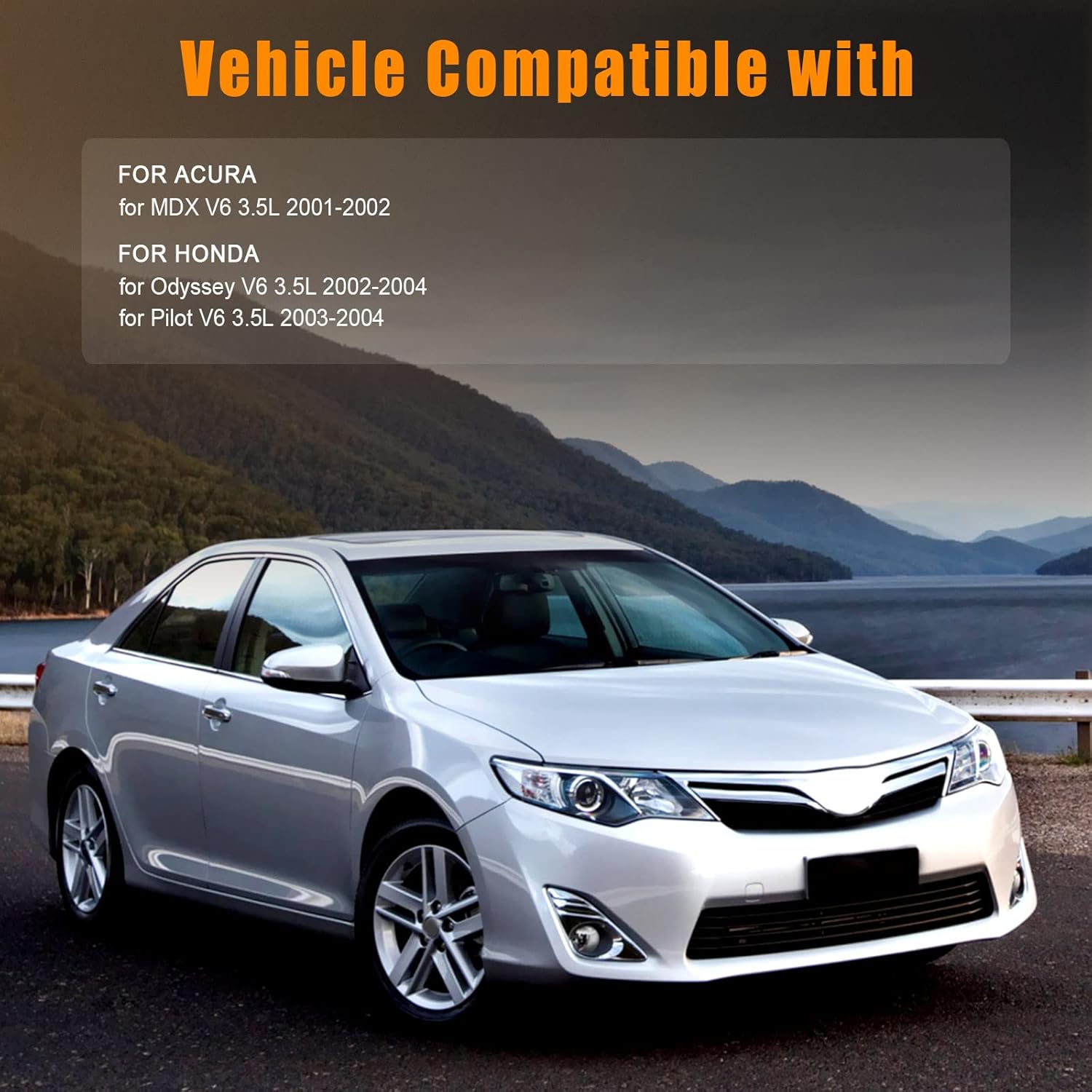 13918 Alternator Compatible V6 3.5L for Honda for Odyssey 2002-2004 for Honda Pilot 2003-2004 for Acura for MDX 2001-2002, Replace 104210-3090 31100-PGK-A02, 130 Amp/12 Volt