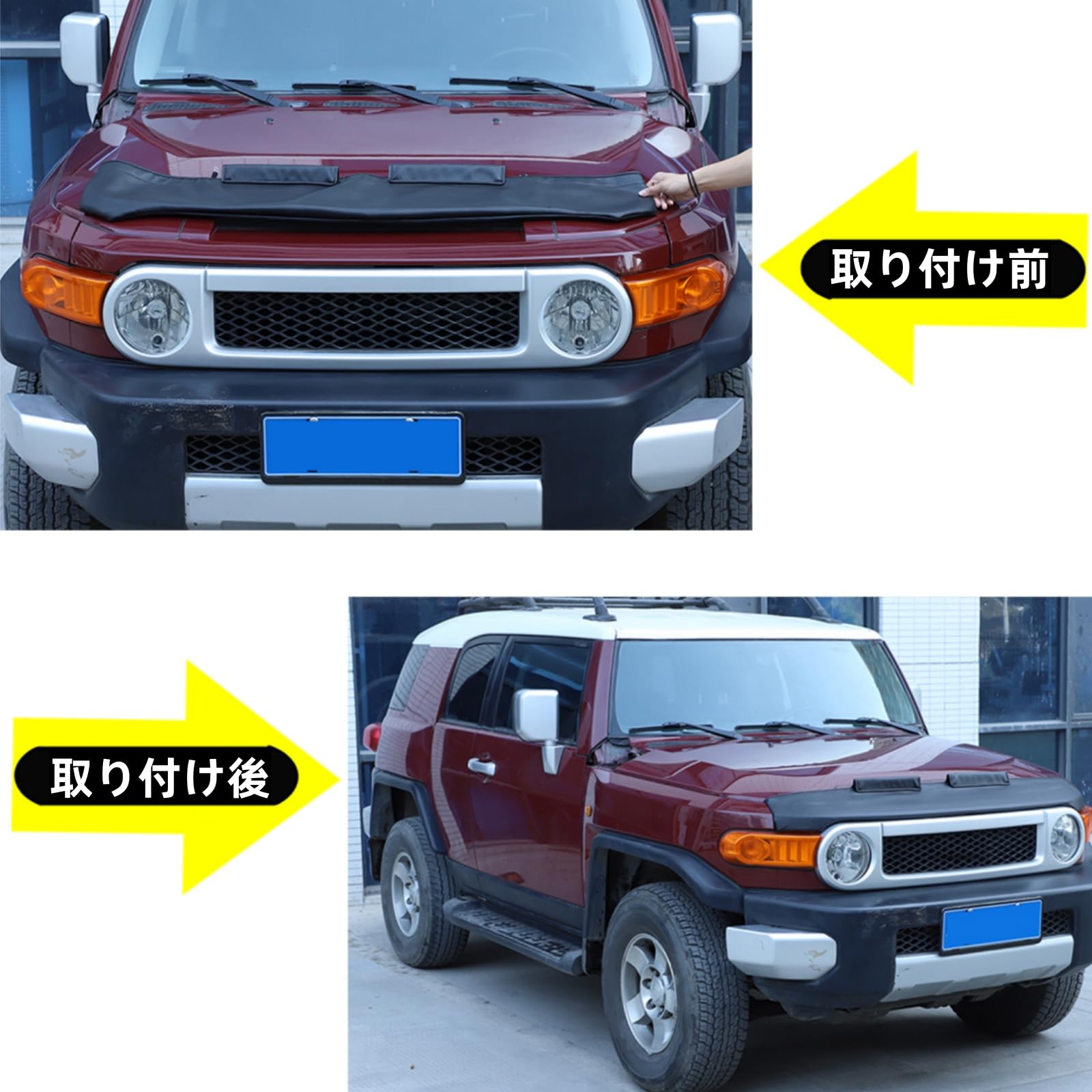 Amazon | トヨタ FJクルーザー 2007～2021年に専用 ボンネット