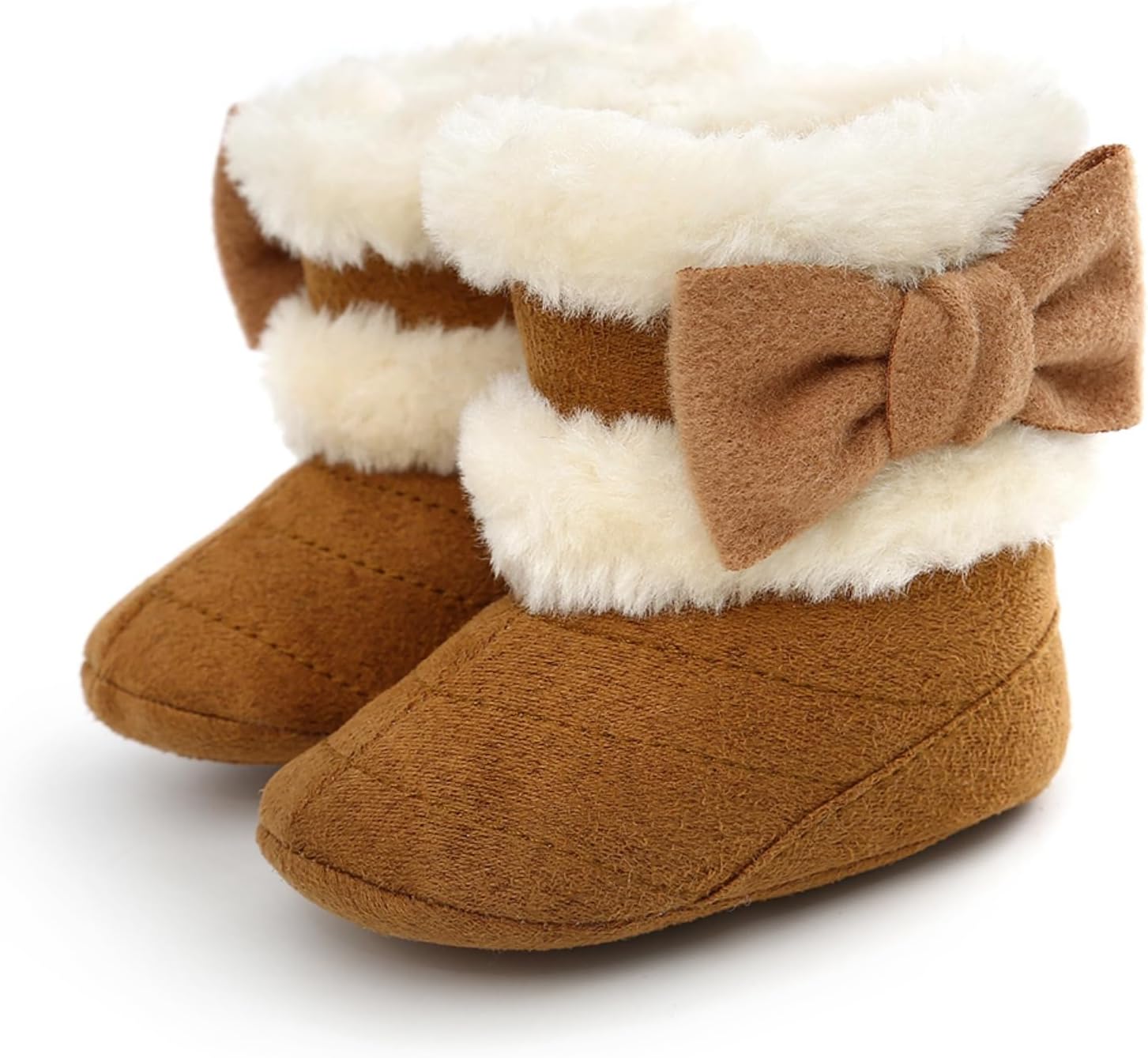 Baby Girls Boys Snow Boots Soft Sole Warm Winter Booties Anti-Slip Toddler Walker Newborn Shoes
