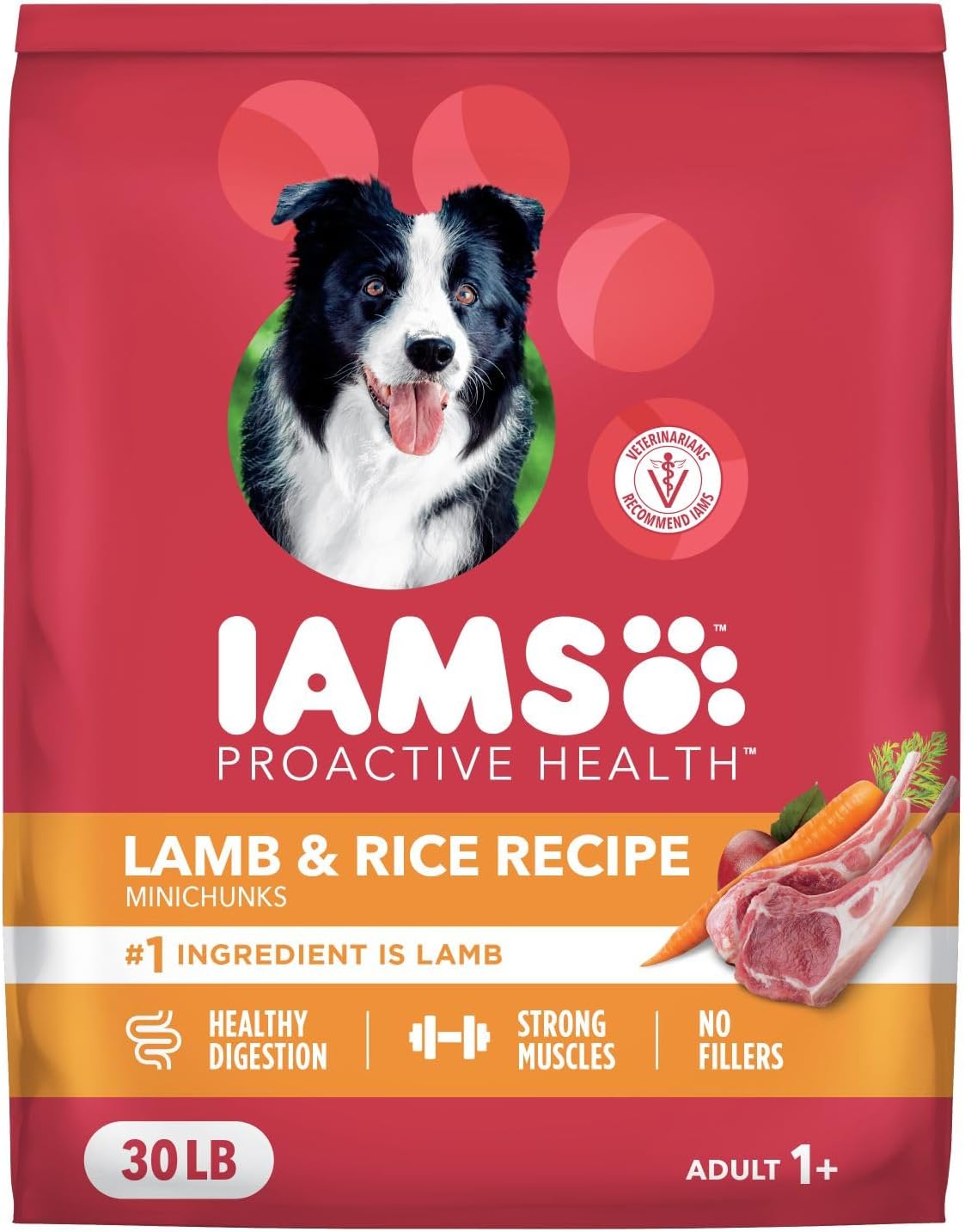 Proactive Health Dry Dog Food, Adult Dog Food Dry Recipe, Lamb & Rice, 30 lb. Bag