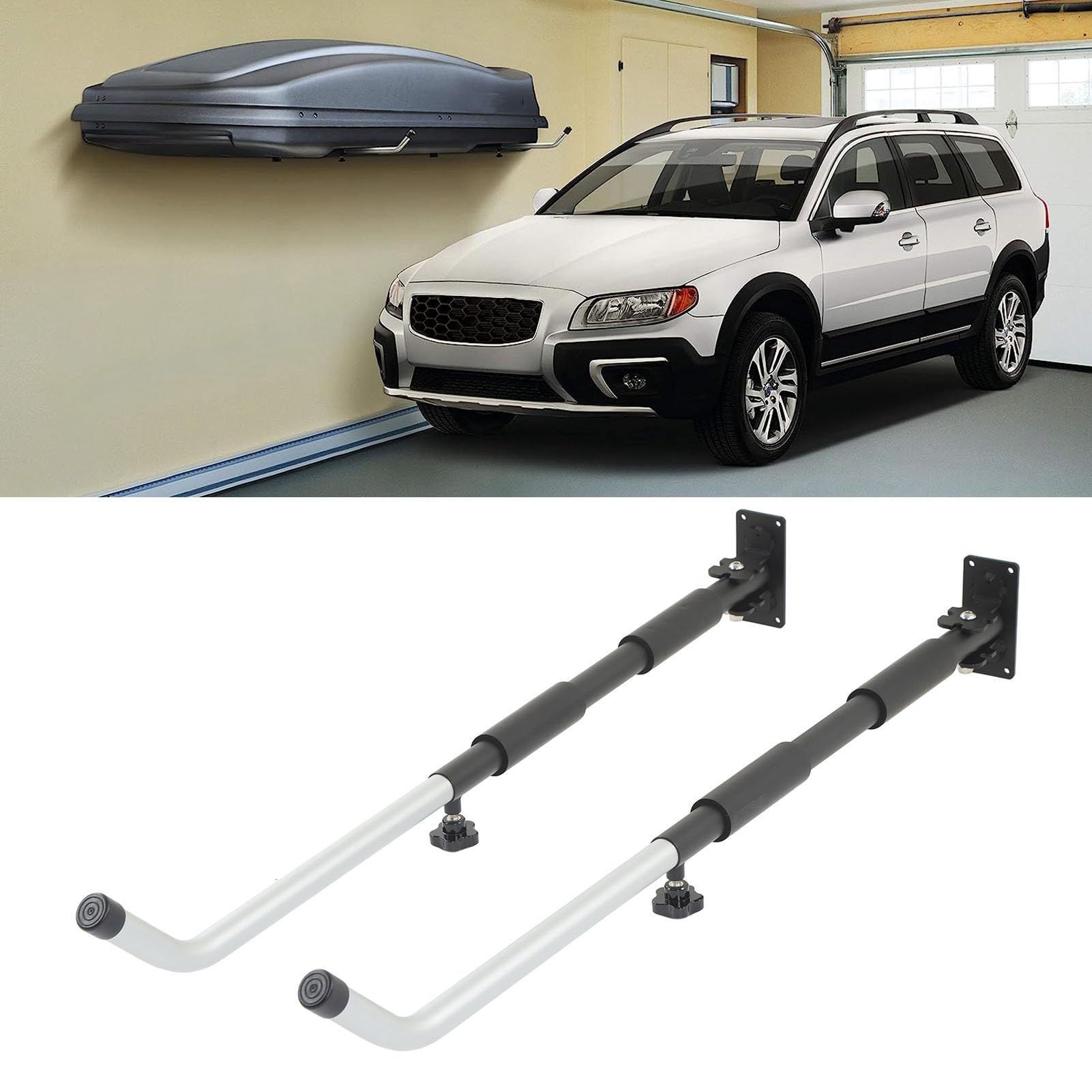Portata a parete in lega di alluminio regolabile da 40 kg di supporto per supporto per cuscinetto per toolbox kayak surf board