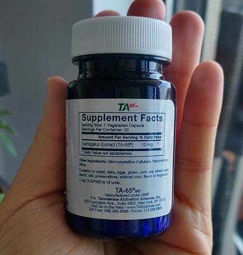 Miniatura 5 de Activación de telomerasa TA-65 para apoyo al bienestar  30 cápsulas + parches para dormir gratis para 30 días del Dr. Steven Gabriel