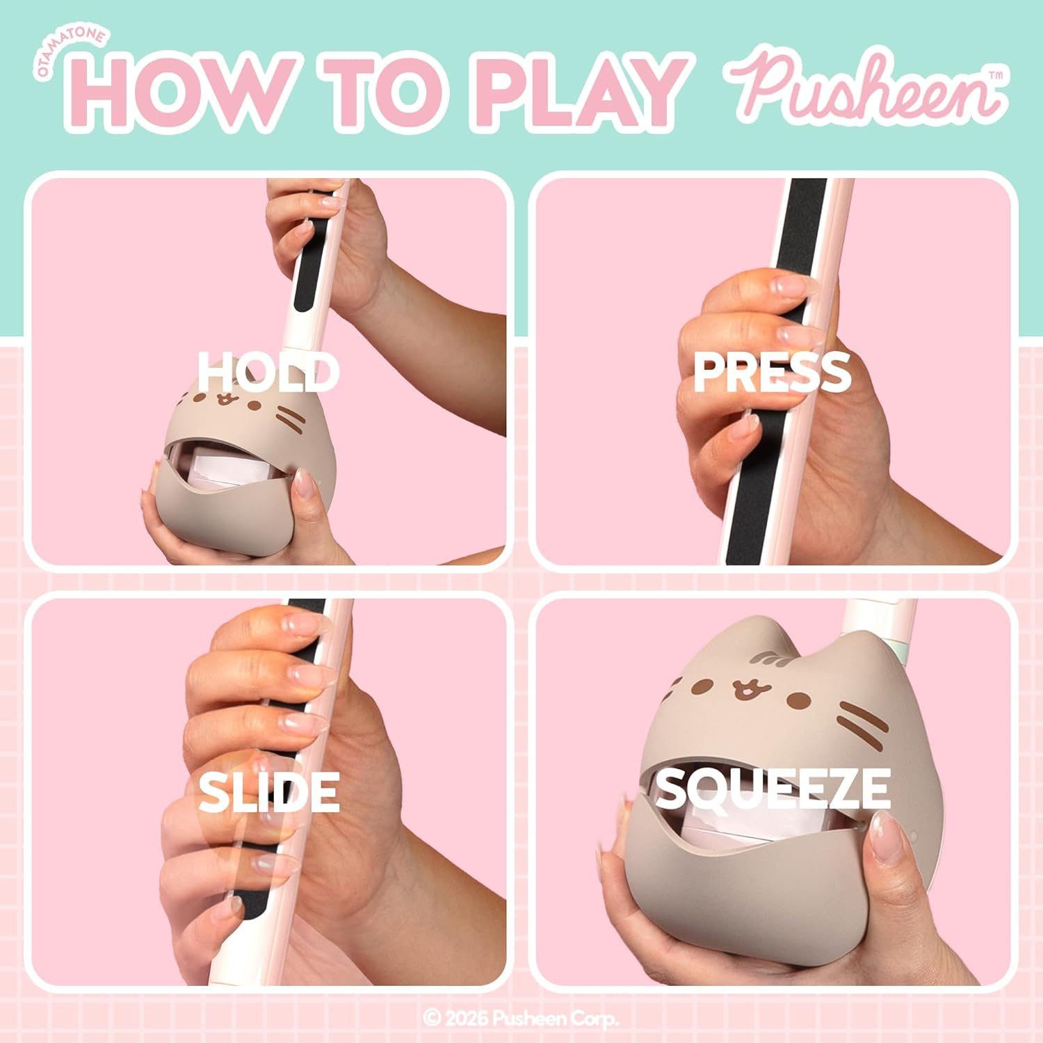 Otamatone Pusheen Regular and Deluxe Size Bundle Offer Portable Music Instrument/Synthesizer from Japan by Maywa Denki [Limited Edition] [English Instructions]