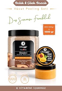 smoothly Epilasyon, Ağda Sonrası Batık Peeling 1kg Set Bisküvi Peeling+mango Şeftali Peeling+tüy Geciktirici