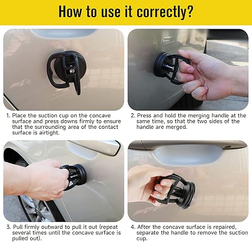 Miniatura 5 de FILBA Extractor de abolladuras para automóvil, kit de reparación de abolladuras, herramienta rápida para quitar abolladuras de carrocería de