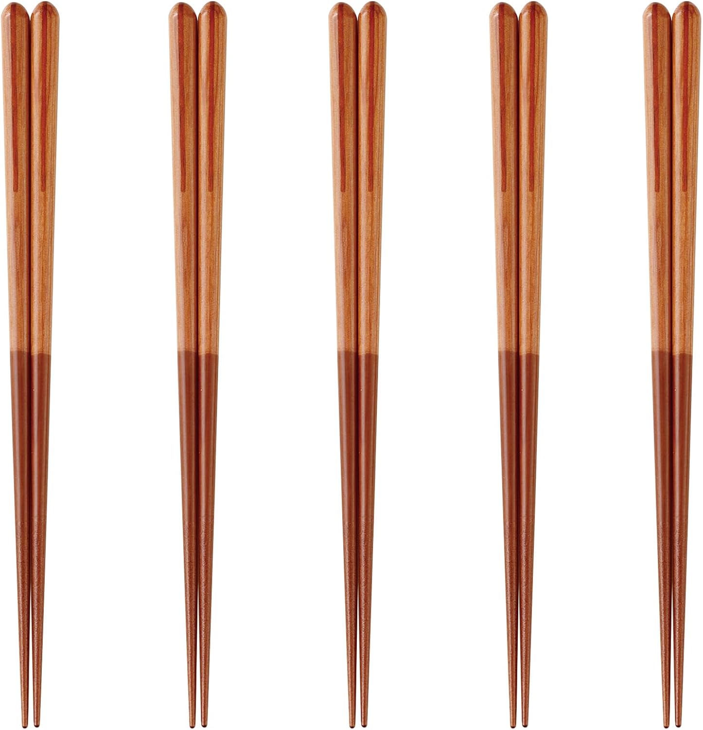 J-kitchens PID587302 Japanese Food Chopsticks, Set of 5 Pairs, Material: Wood, Chopsticks, Dishwasher Safe, Made in Japan