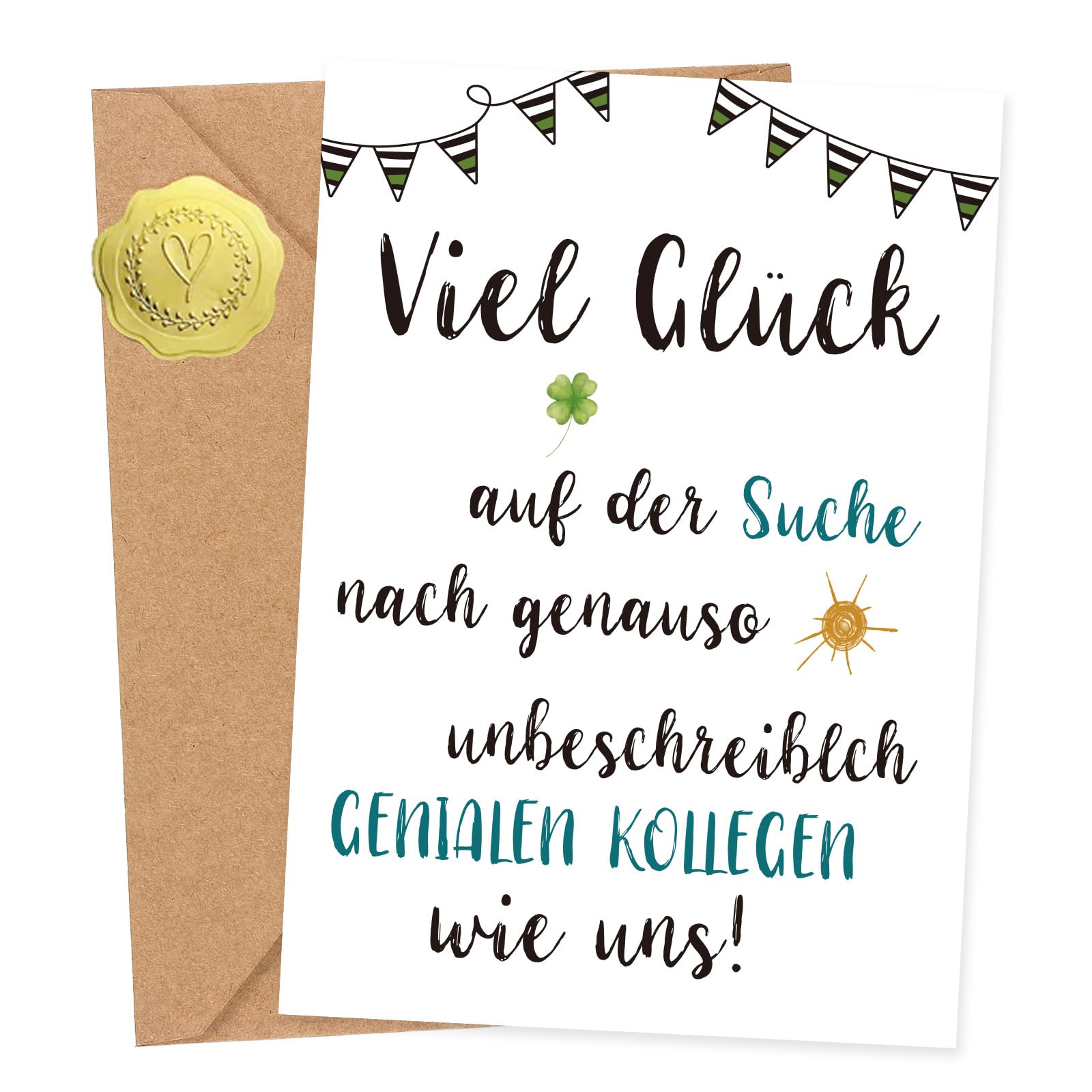 Better Office Abschiedskarten Mit Umschlägen – 2 Designs Für Kollegen, Ruhestand & Goodbye