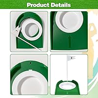 Vista 3 de Paquete de 9 tazas de golf y bandera de plástico para practicar golf, ayuda para entrenamiento en interiores y exteriores, para niños, hombres