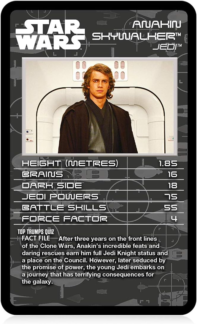 Top Trumps Star Wars Episodes 1-3 Specials Card Game