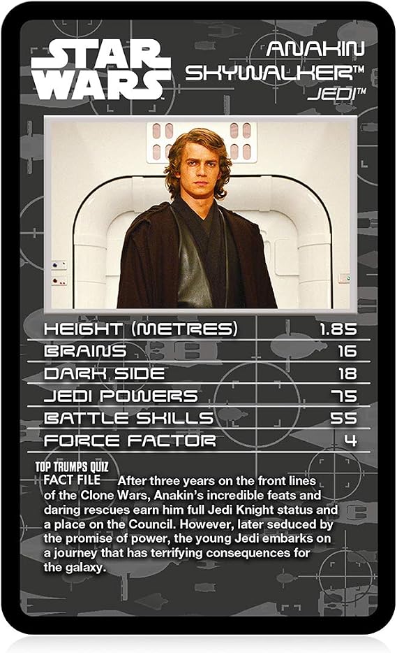 Top Trumps Star Wars Episodes 1-3 Specials Card Game