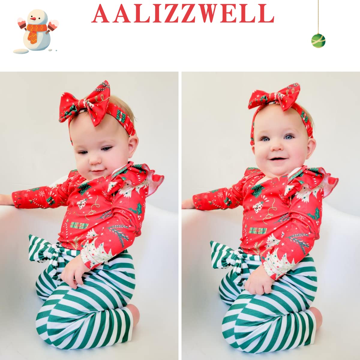 Aalizzwell Preemie Baby-Strampler-Set für Neugeborene, gerippt