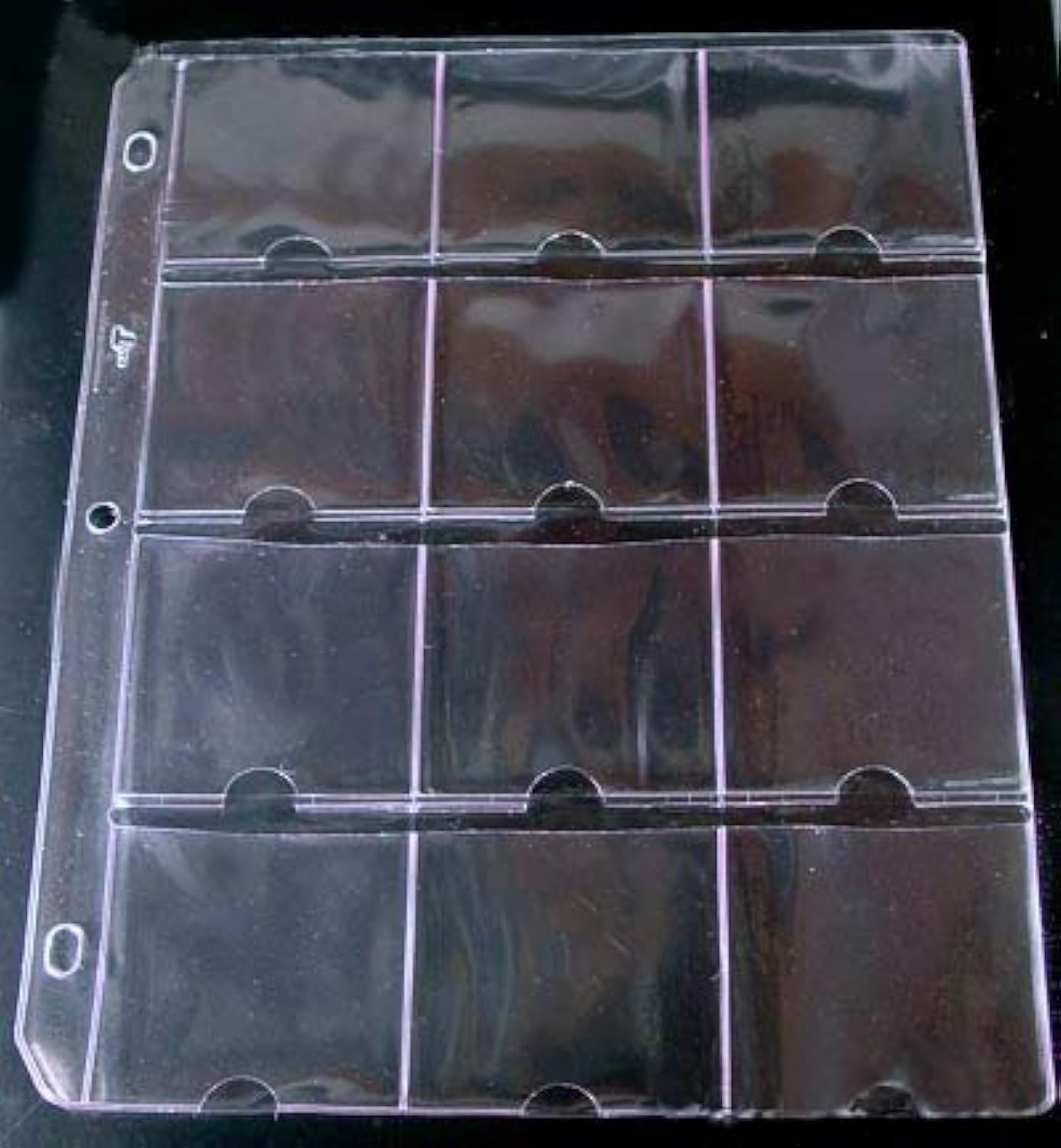 25 Vinyl 12-Pocket Pages for 2.5x2.5 Holders