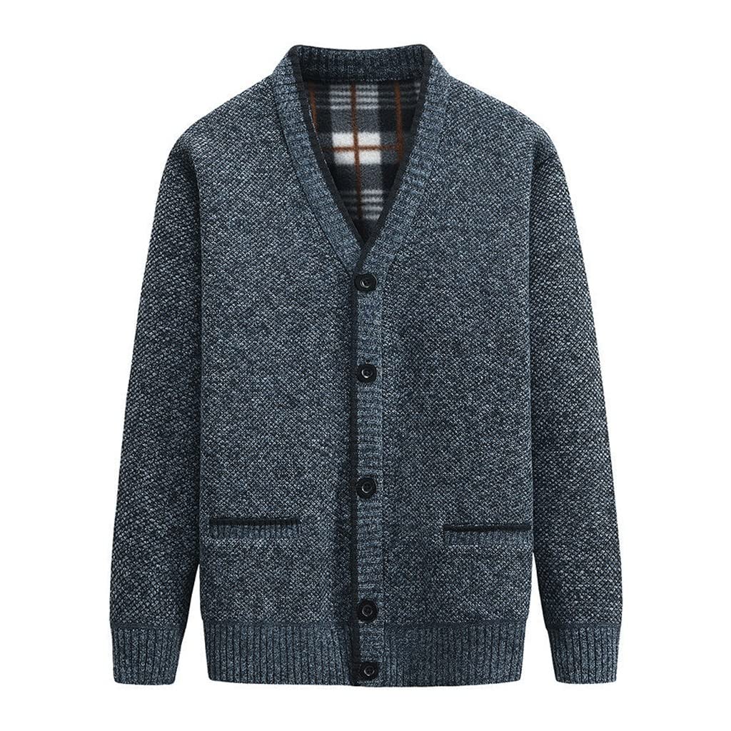Cardigan Automne Hiver Épais Col en V tricoté pour ne plus jamais avoir froid