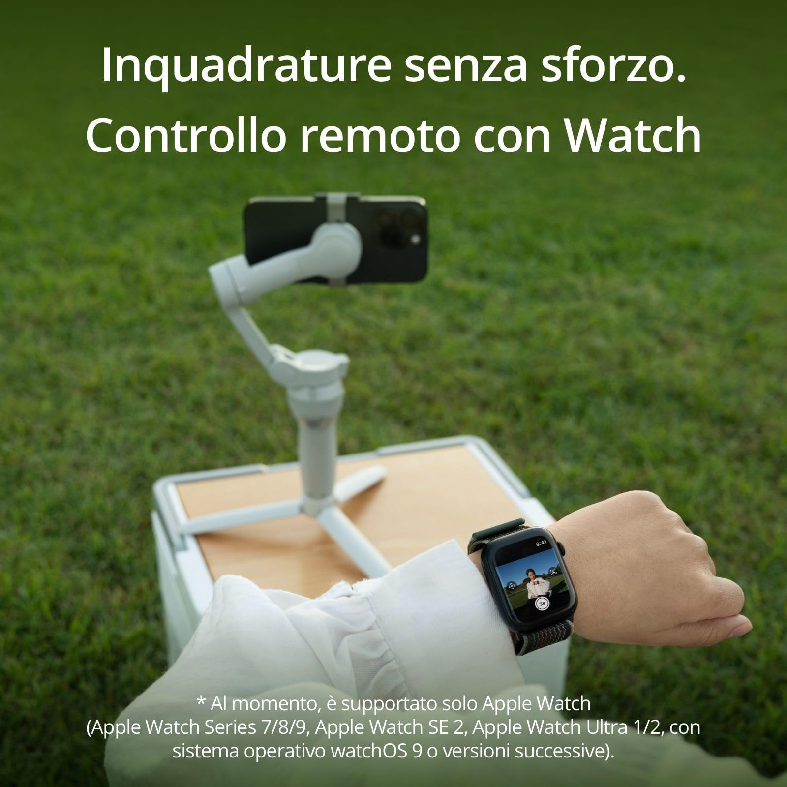 DJI Stabilizzatore OSMO Mobile SE per Smartphone, Stabilizzatore a 3 Assi, Manico telescopico, Portatile e Pieghevole, per Android/iPhone con ShotGuides, ActiveTrack 6.0 per Vlogging