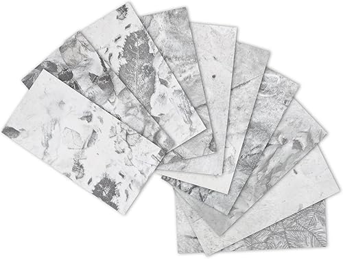 Yipscazo Azulejo de pared compuesto de PVC 3D de 3 x 6 pulgadas para despegar y pegar en azulejos para cocina, baño, lavandería, chimenea (granito