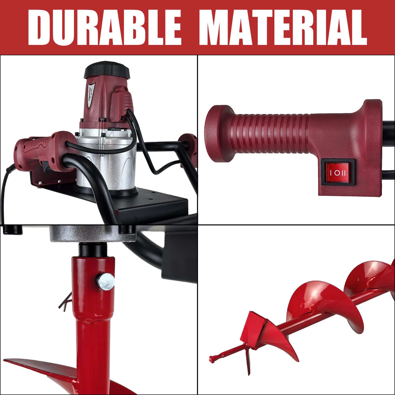 Electric Post Hole Digger - 1500W Power -5