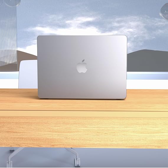 Crystal Matte Case Compatible with MacBook Pro 16 Inch M5 M4 M3 M2 M1 Pro/Max [Matching Mac Colour] Released 2026 2024 2023 2021 Ultra Thin Hard Case for Mac Pro 16.2 Inches Silver Transparent