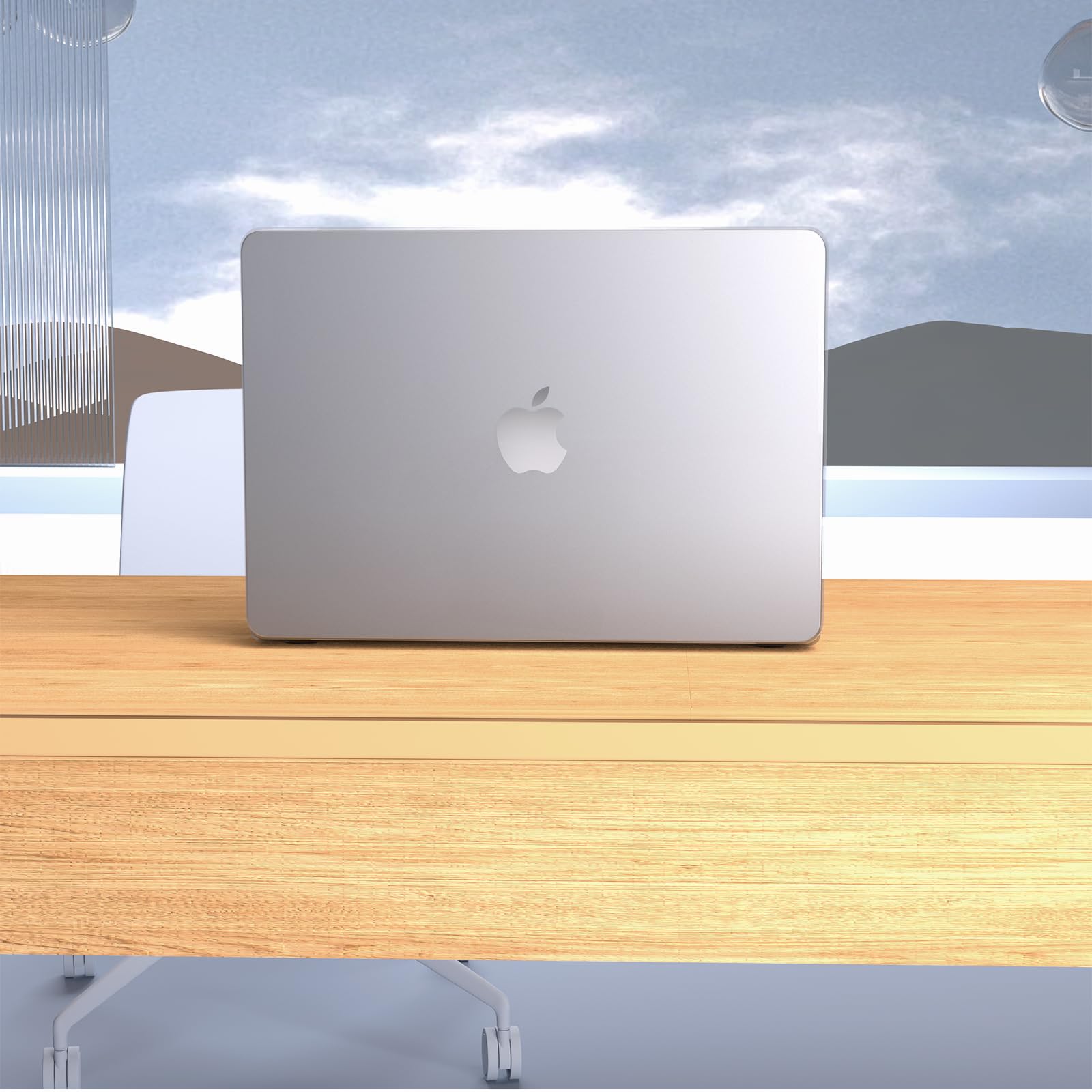 Cover matte crystal compatibile con MacBook Pro 16 pollici M5 M4 M3 M2 M1 Pro/Max [Colore abbinato al Mac] 2026 2024 2023 2021, Custodia rigida ultra sottile per Pro 16,2", argento trasparente