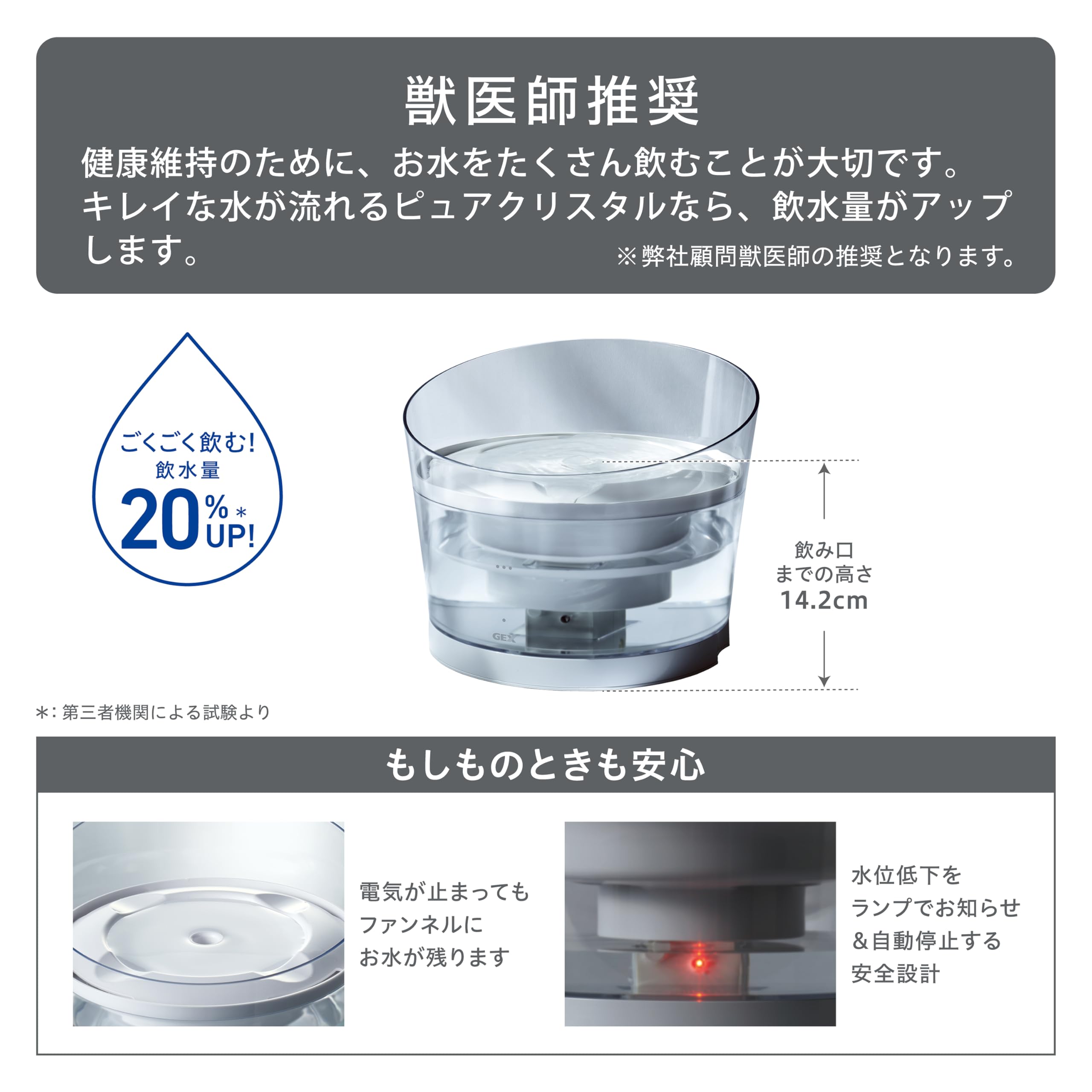 Amazon.co.jp: GEX Pure Crystal Glassy R 0.3 gal (1.5 L) Dog