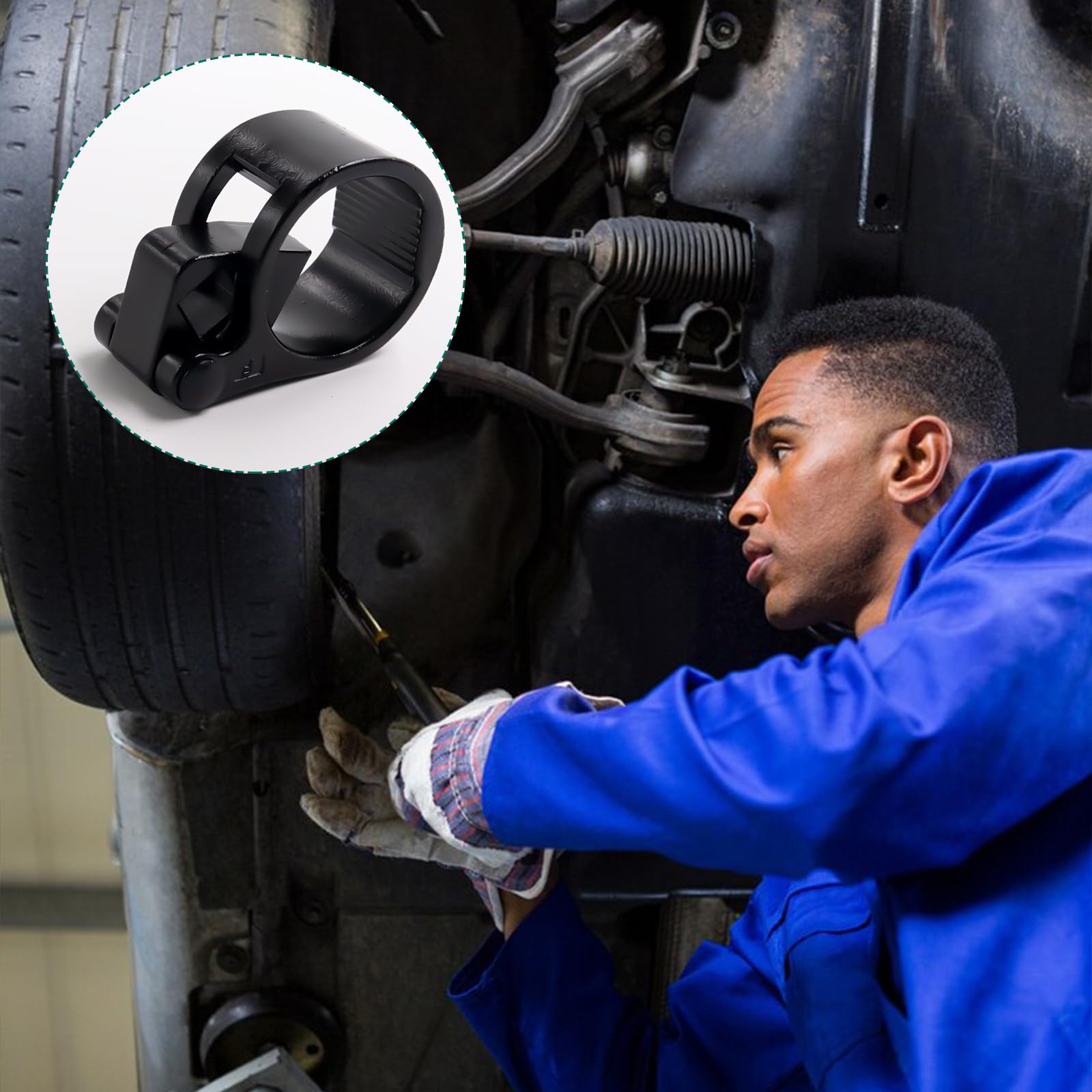 1/2" Chiave per tiranti, Utensile universale per giunto assiale per auto, Attrezzo per tiranti, Smontatore per testa a sfera del tirante 27-42mm con attacco interno quadrangolare