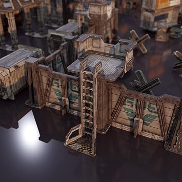 TinkerTurf Guard Tower Add-On: Neutral Sci-Fi Terrain, Sturdy & Affordable, Easy to Assemble, 1+ Players, Ages 9+