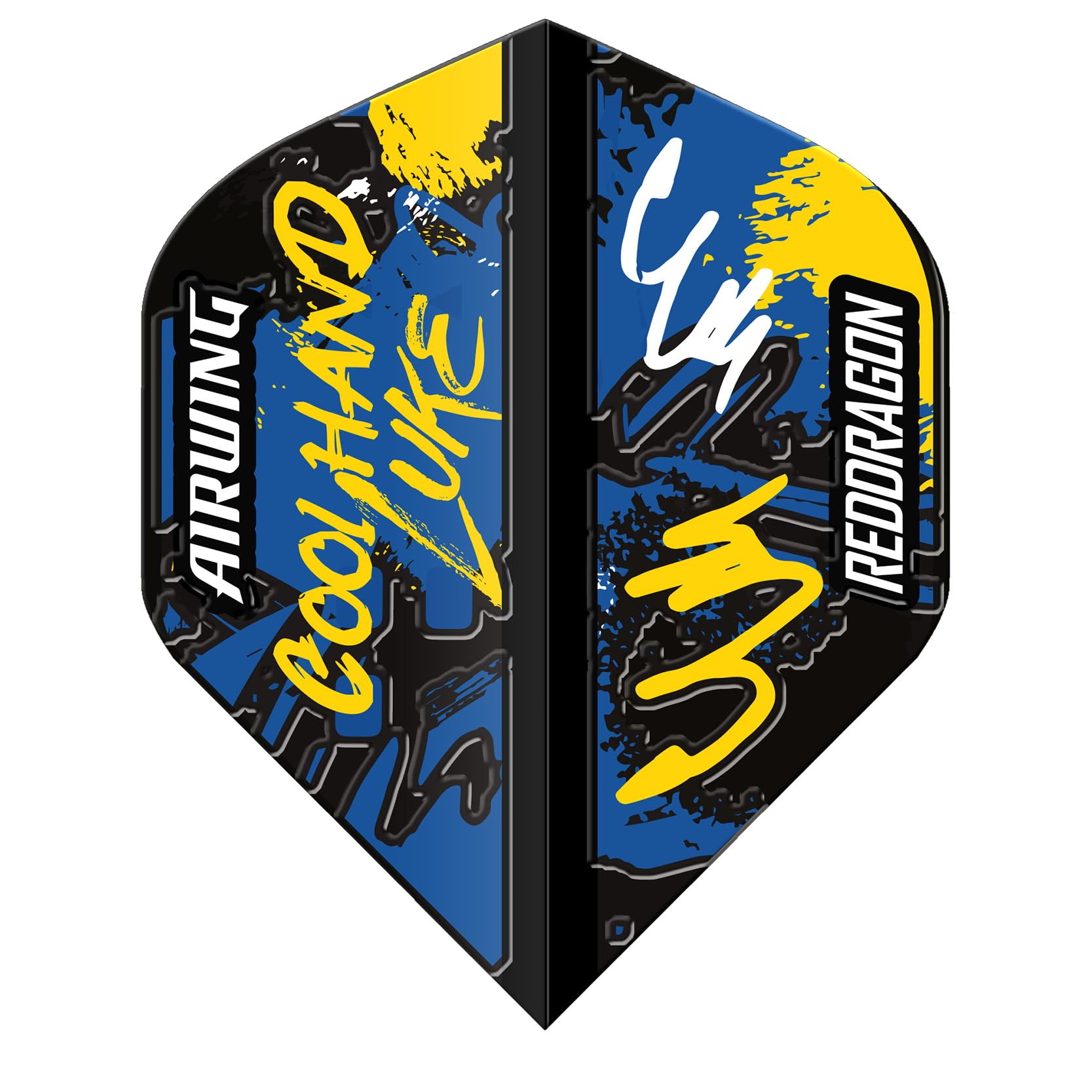 RED DRAGON Airwing Unique Moulded Luke Humphries Black Standard Dart Flights 1 Set Per Pack (3 Dart Flights in total)