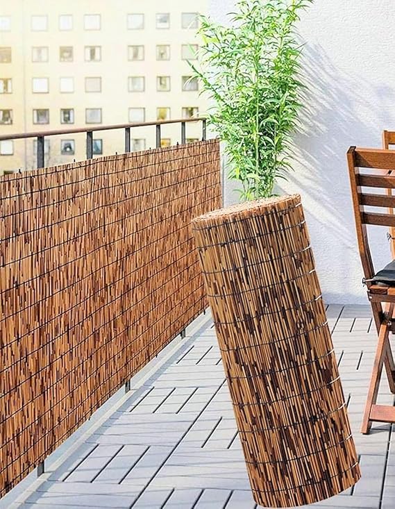 2' Carbonized Reed Rolled Fence