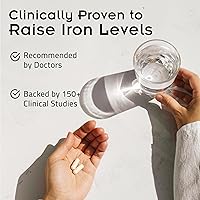 Vista 2 de Suplemento de hierro SiderAL Forte clínicamente probado para aumentar los niveles sin efectos secundarios Pastillas de hierro de alta absorción