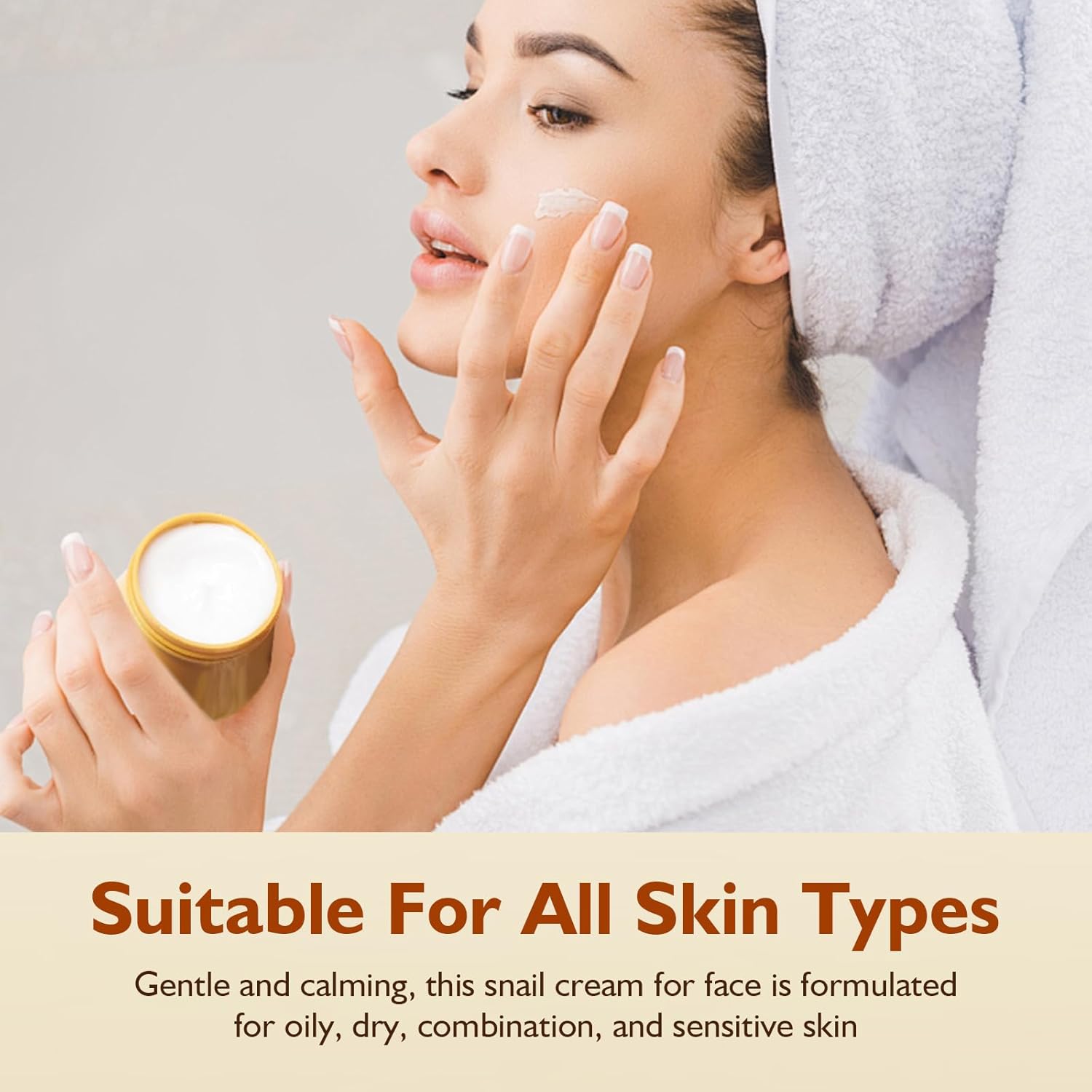 fugit Snail Collagen Face Cream - Collagen Hydrating Anti-Wrinkle and Rejuvenating Cream,Snail Collagen Face Rejuvenation Cream Moisturizer for Women (1) - Image 7