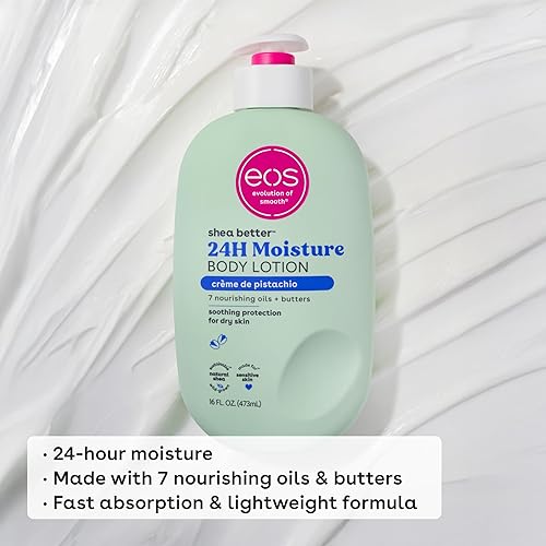 Miniatura 50 de eos Shea Better - Loción corporal para piel sensible, cuidado de la piel con humedad de 48 horas, para piel seca, loción corporal sin fragancia