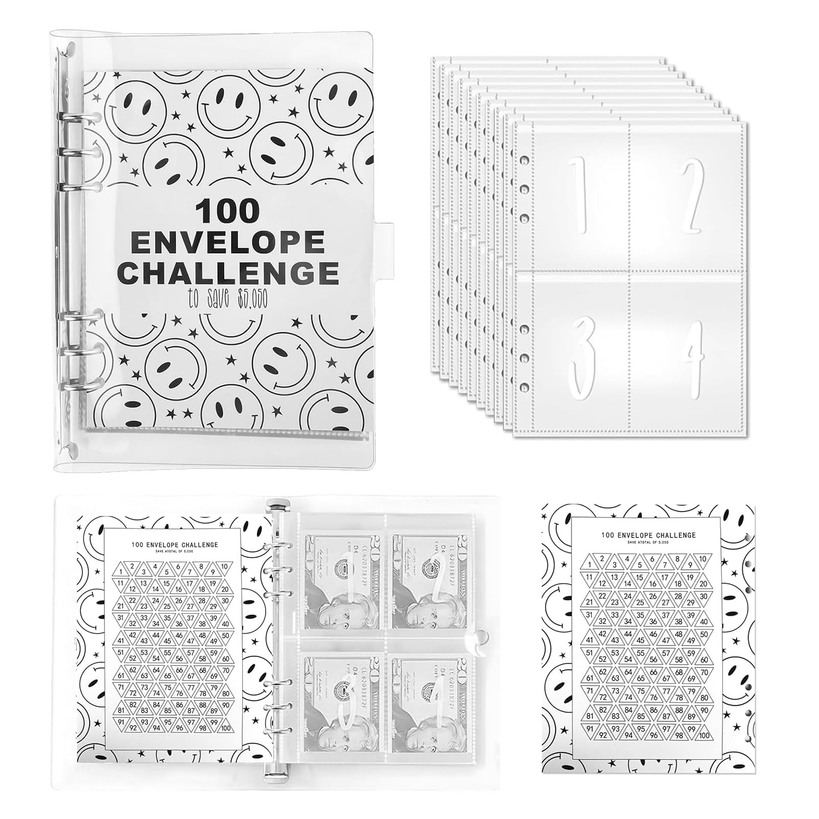 Agenda Del Risparmio 5050 Euro 100 Buste Money Binder